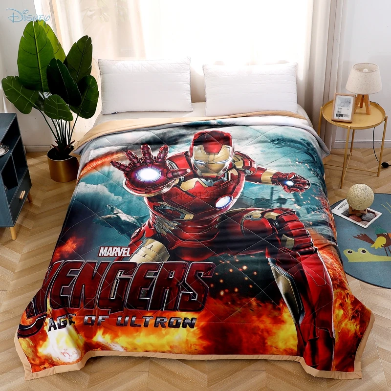 С изображением героев фильма Марвел мстители летнее одеяло Twin королева для детей