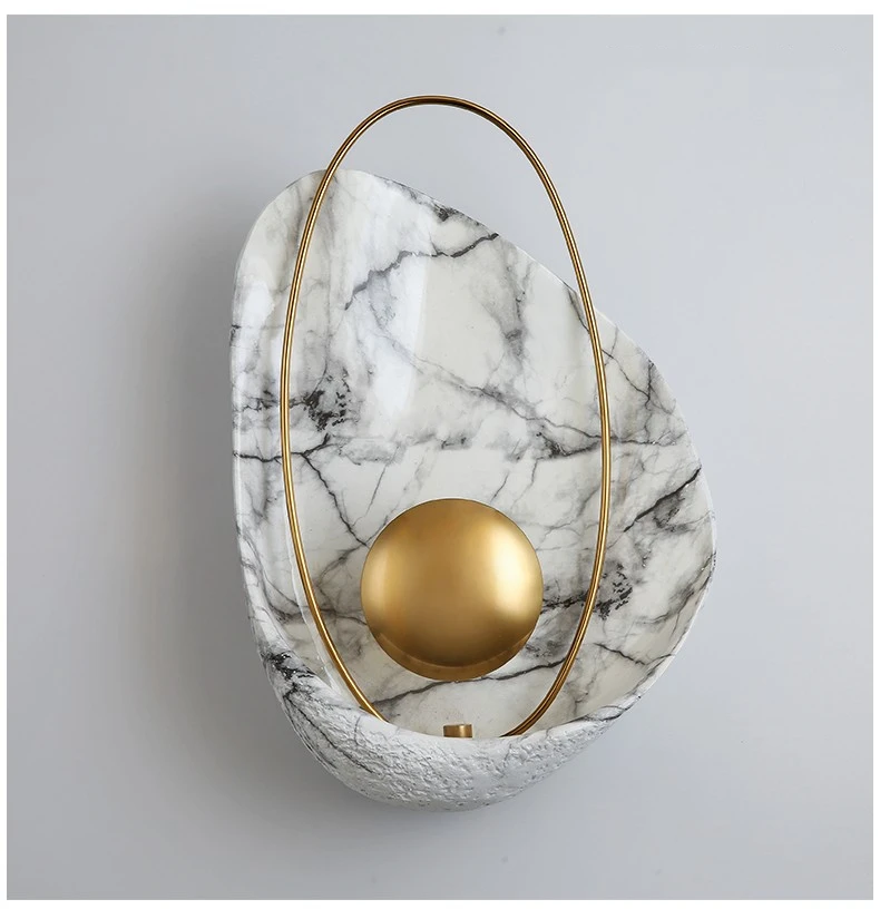 Креативный современный в форме ракушки светодиодный настенный светильник ТВ фон