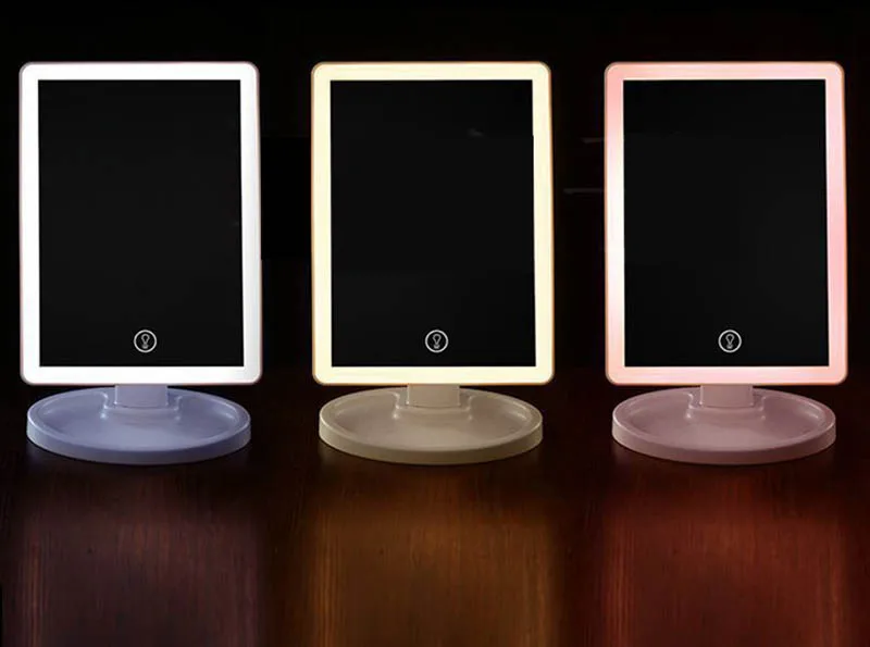 Светодиодный сенсорный экран зеркало для макияжа роскошное с 16/22 светодиодный