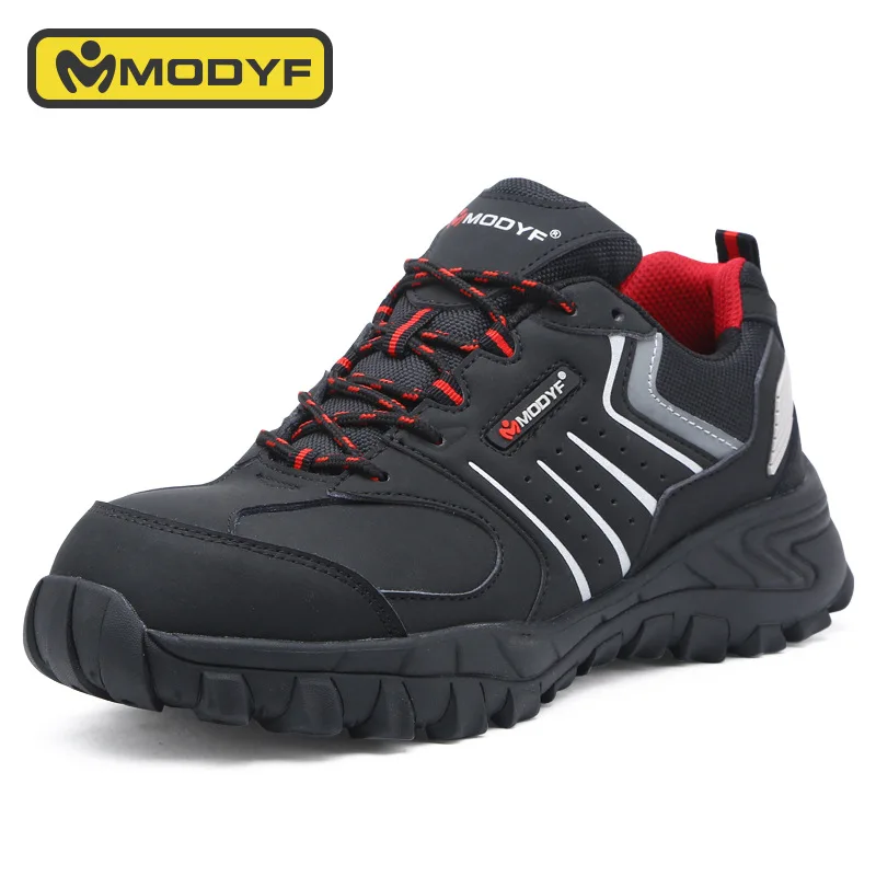 Мужская Рабочая обувь со стальным носком Повседневная дышащая Уличная кроссовки