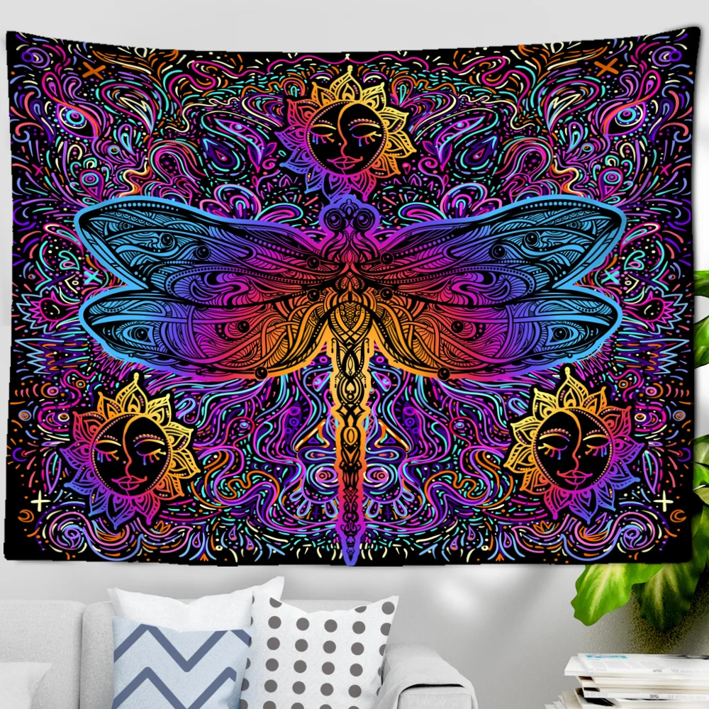 Индийская семь чакр стандартное настенное крепление Психоделическое ведро