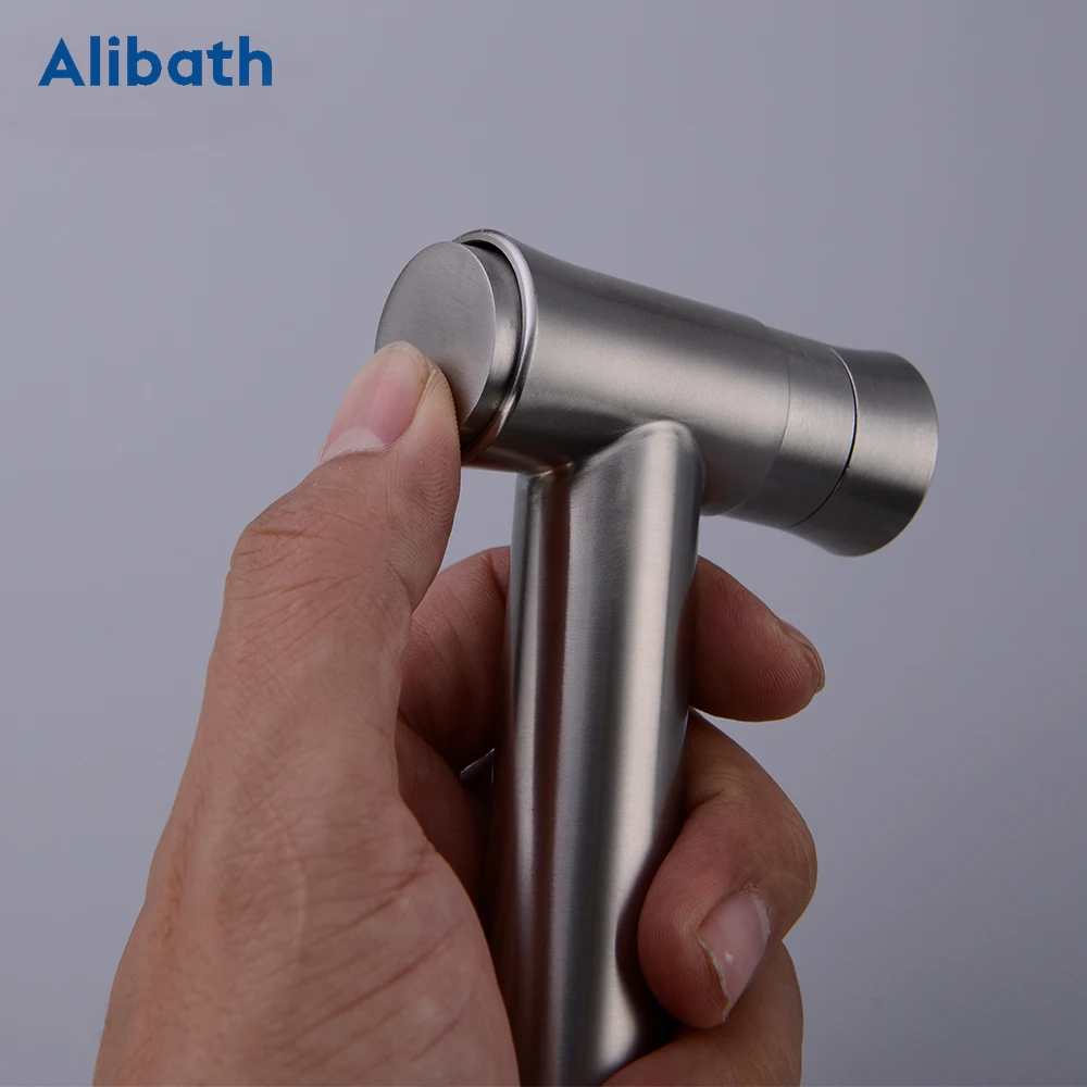 304 Stainless Steel Handheld Bidet Spray Shower Toilet Shattaf Sprayer Douche Faucet Brushed Nickel. | Обустройство дома