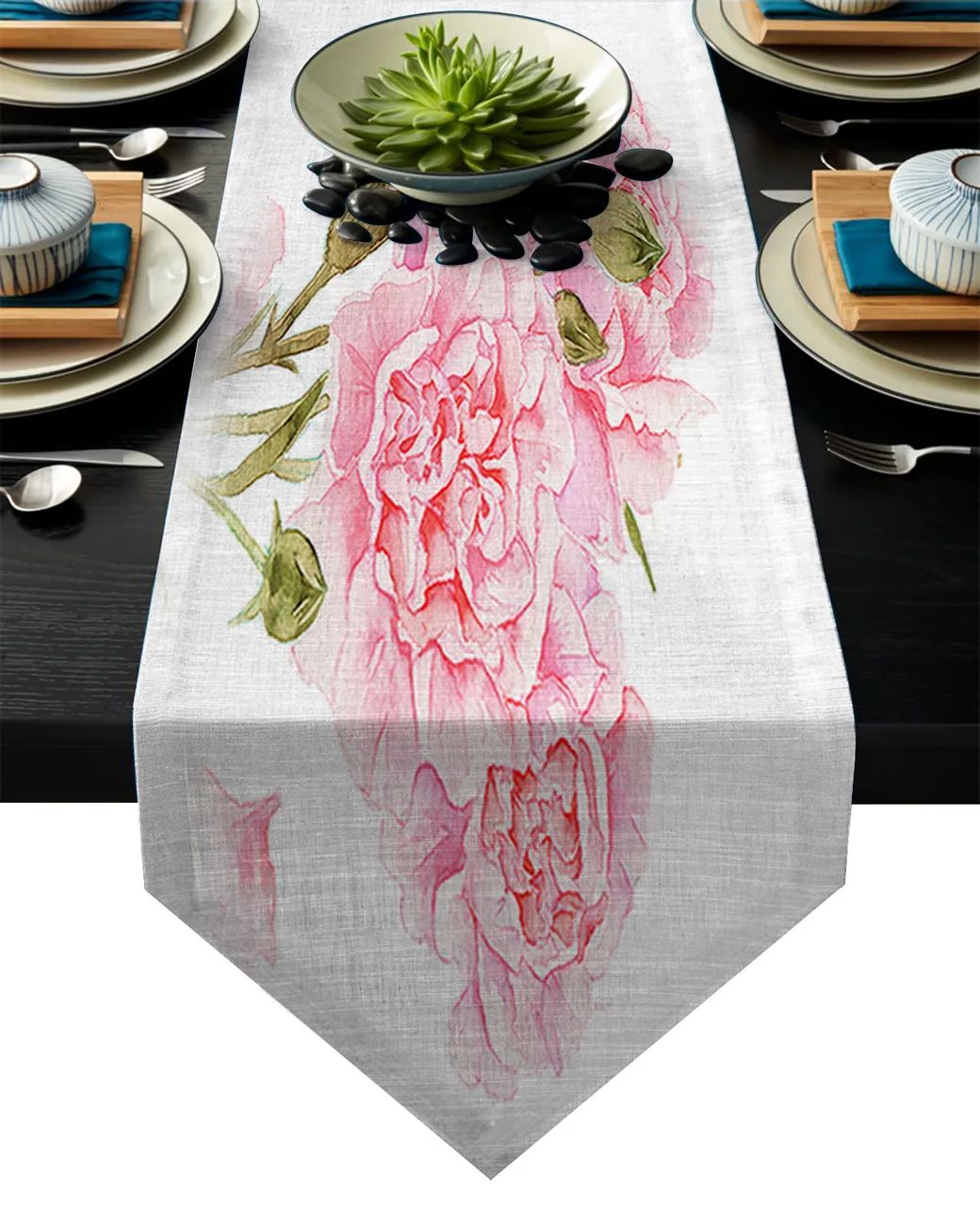 День матери розовые цветы Гвоздика настольная дорожка s современная столовая