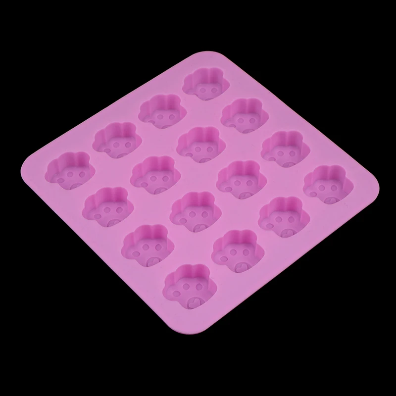 DIY16 holes Pink Pet Cat Dog Paws Silicone Mold Fondant Cake Decorative Tools Cookie Chocolate Mould | Дом и сад