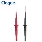 Cleqee P5008 2 шт. мультиметр тестовые щупы изоляция пирсинг игла неразрушительный красныйчерный