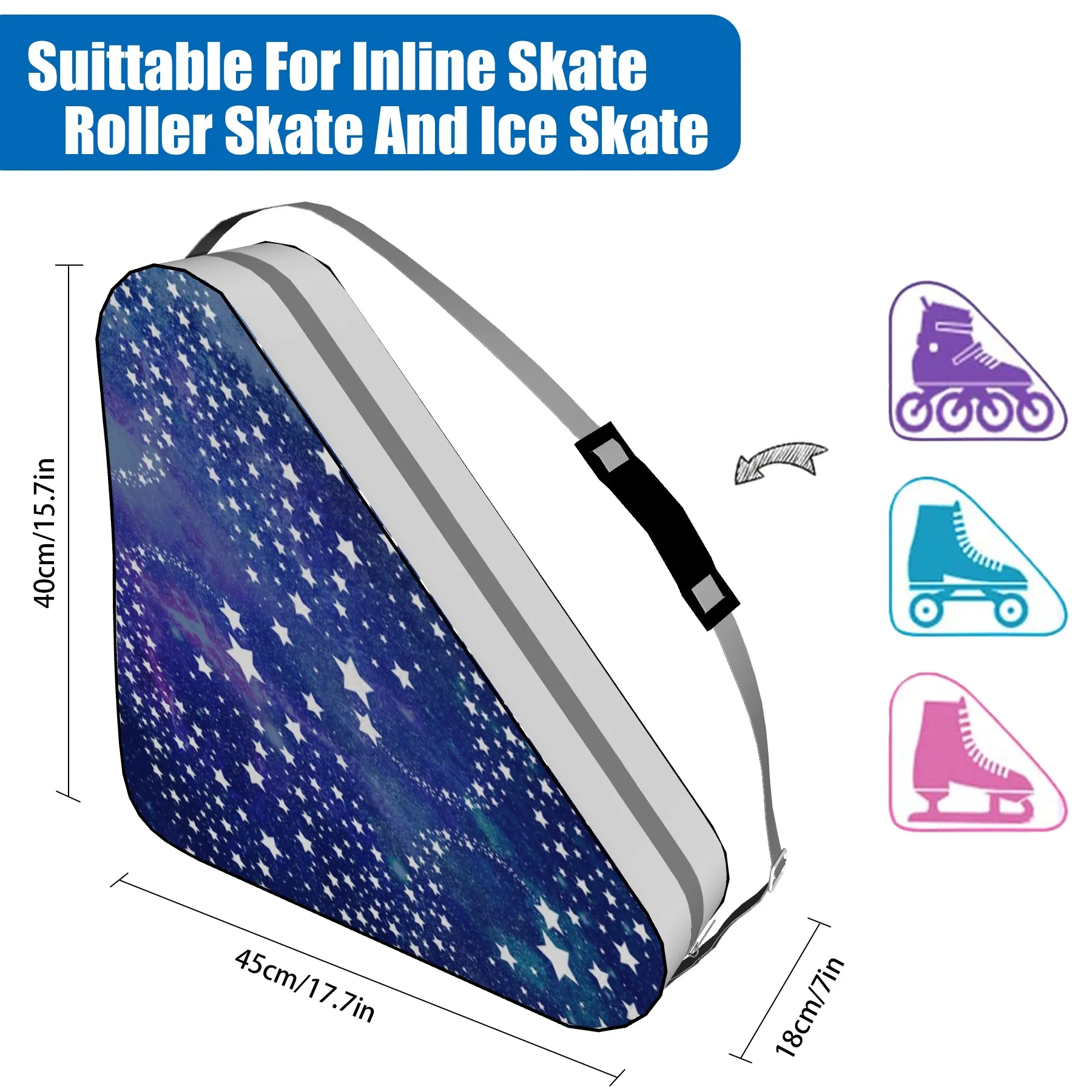 

Набор коньков для хоккея и катания на роликах для мужчин и детей, сумка на плечо для мужчин и женщин, Сетчатая Сумка для катания на роликах, п...