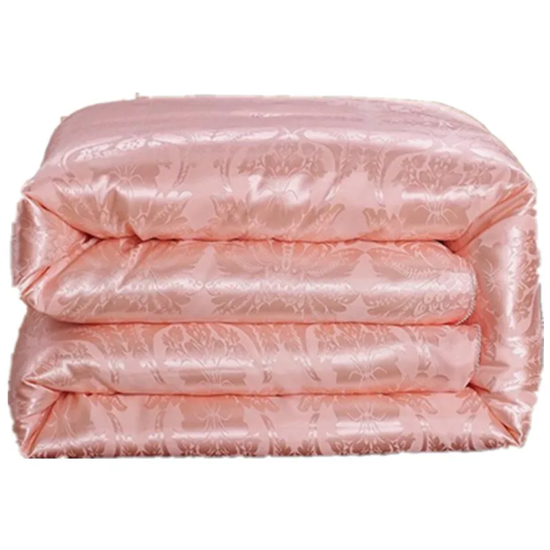 Prezzo Piumino Estivo Di Lusso In Seta Naturale Piumino Fatto A Mano Twin Queen King Coperta Full Size Trapunta Jacquard Biancheria Da Letto Invernale In Riempitivo