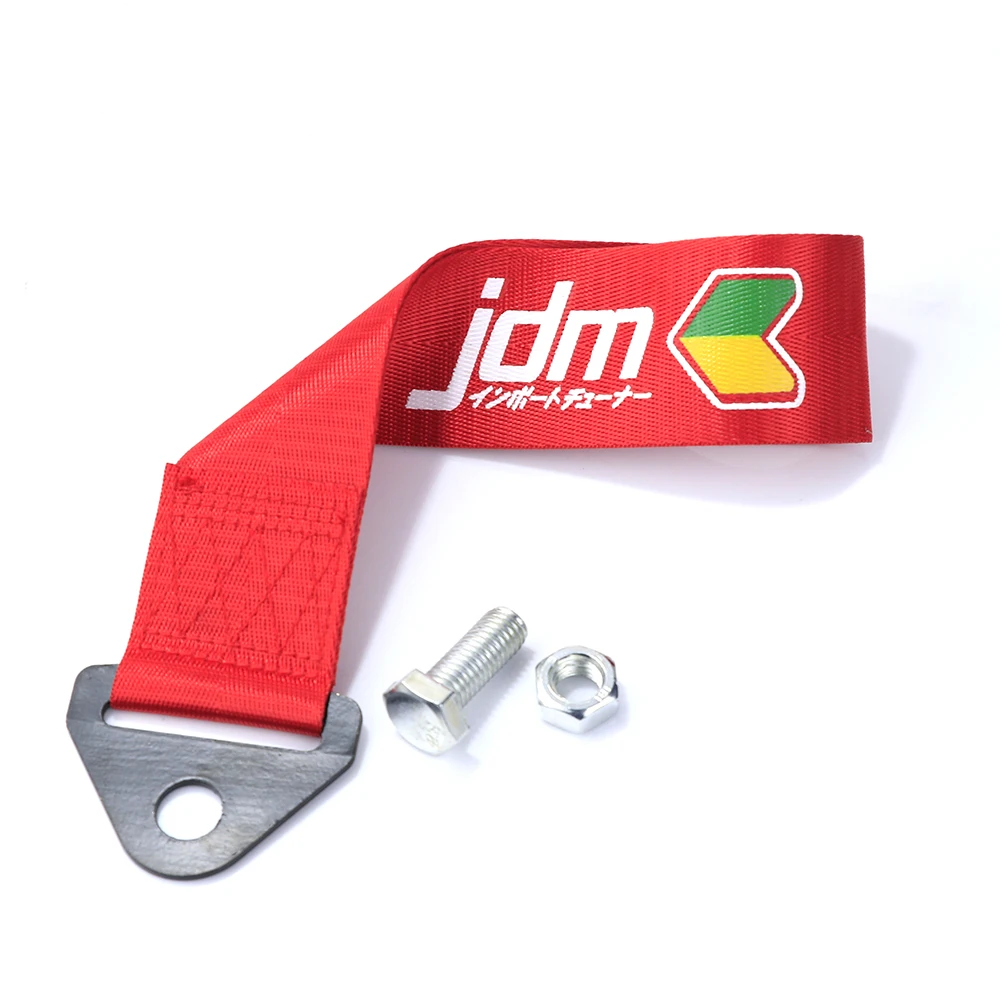 JDM Js гоночный Эмблема Японский текст высокопрочный нейлоновый буксировочный