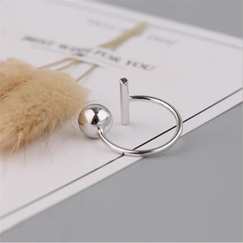 Женское блестящее кольцо с бусинами серебро 925 пробы|Кольца| |