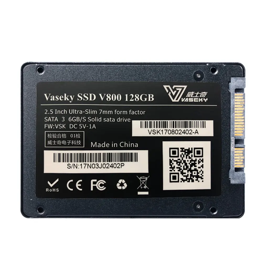 Твердотельный накопитель Vaseky SSD V800 128 GB/350 GB/480 GB твердотельный Накопитель SSD 2,5 ''SATA3 внешний жесткий диск