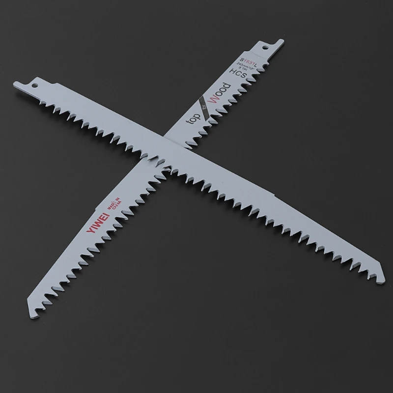 

2pcs S1531L Reciprocating Sabre Saw Blades 9.5\" 240mm For Cutting Metal Wood 19QB
