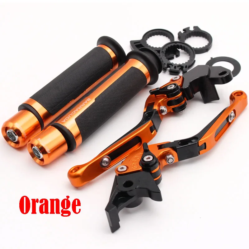 Orange Для Kawasaki ZR-7/S ZR7 ZR7S 1999-2003 2000 2001 2002 мотоцикл Регулируемый складной сцепные рычаги Руль ручками - Цвет: Orange