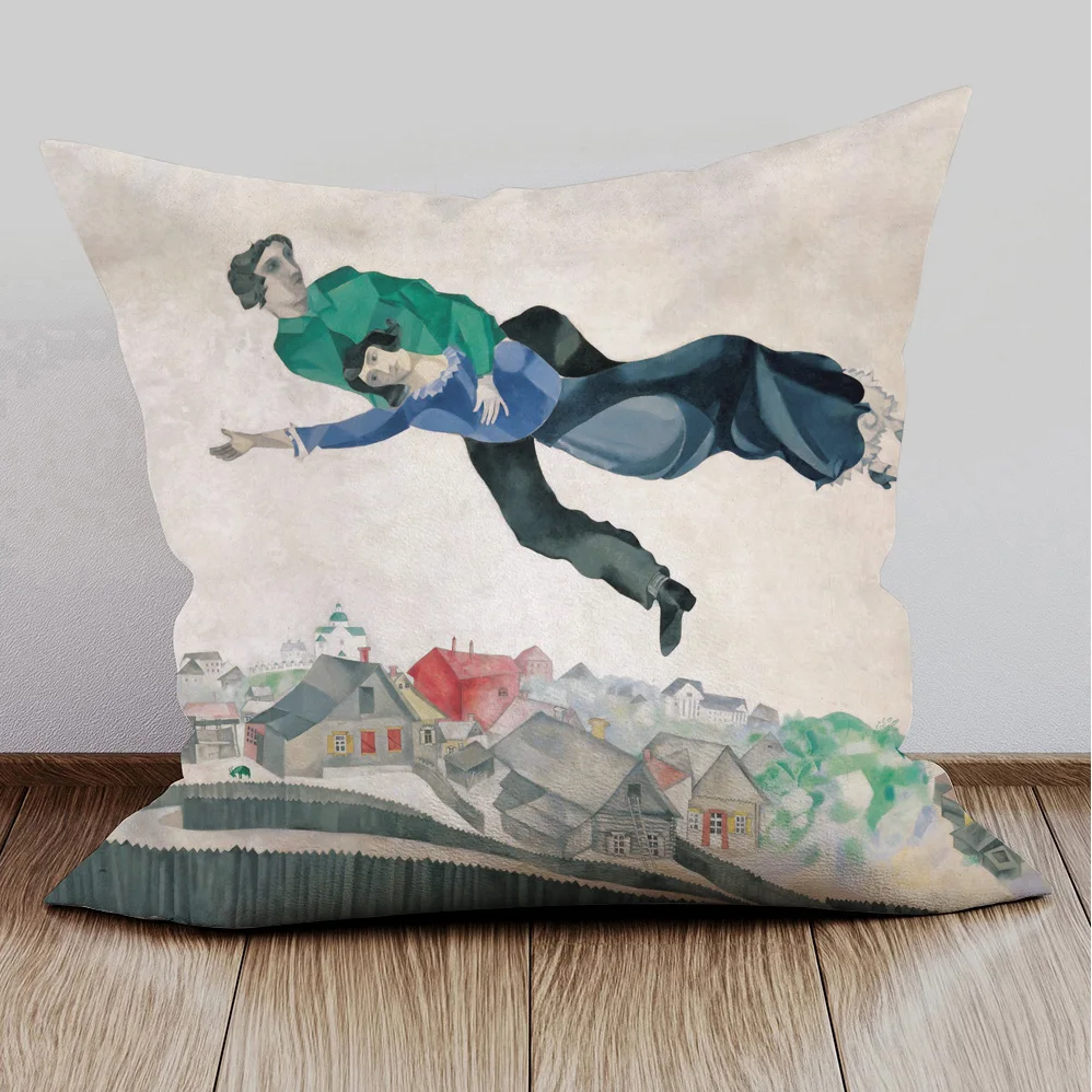 Современные абстрактные картины мужская и подушка с изображением женщины