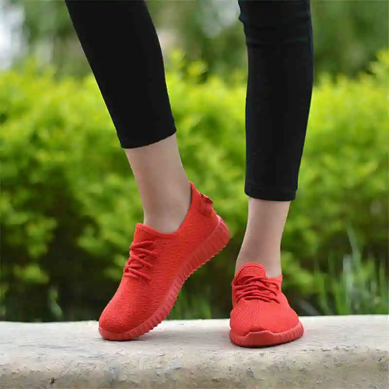 Женские повседневные теннисные кроссовки Feminino женские летние трикотажные