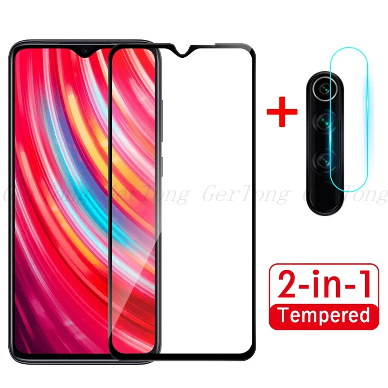 2 в 1 Назад объективе камеры закаленного стекле для Xiaomi редх 8 Примечания Pro Screen