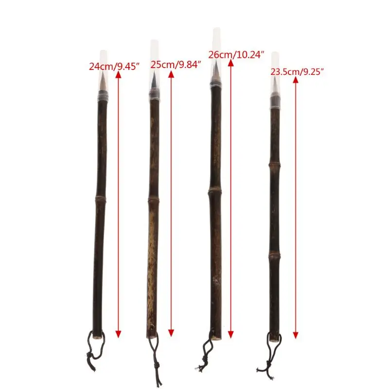 Кисть для китайской живописи Натуральный Бамбуковый полюс обычная кисть