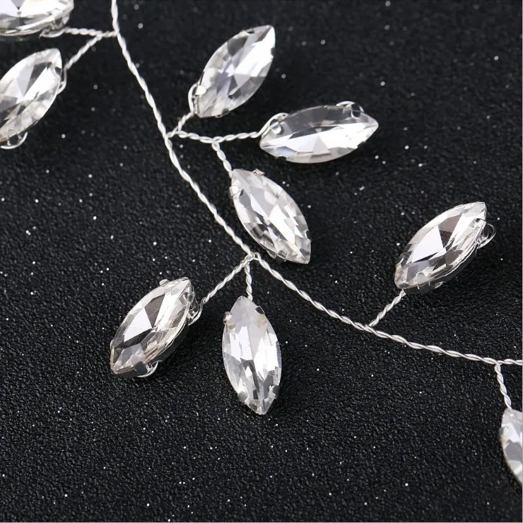 Женский ободок с золотыми кристаллами украшение для волос со стразами свадебные