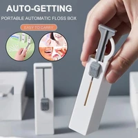 portable automatic toothpicks holder floss storage box for flosser picks toothpicks teeth stick tooth cleaning toothpick picker