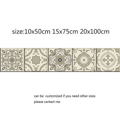 Ретро само клейкие плитки и наклейки на стену анти масло Водонепроницаемая