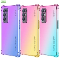Transparent Gradient Color Phone Cases For OPPO Realme Narzo 50i Narzo 50A Realme neo2 Realme A55S Soft Silicone Cover