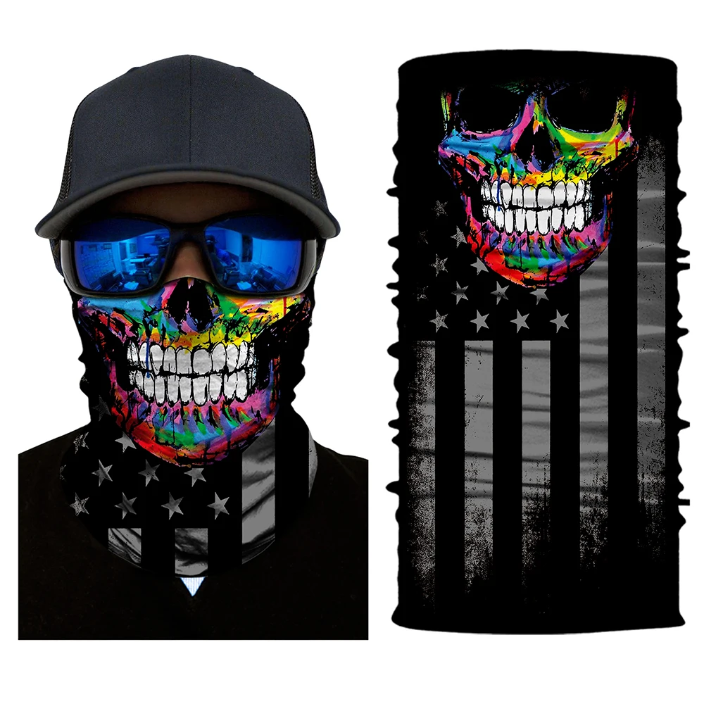 

Halloween Festival Scary Mask Bicycle Skull Face Masks Skeleton Outdoor Climbing Multi Masks Scarf Half Face Mask Cap Neck