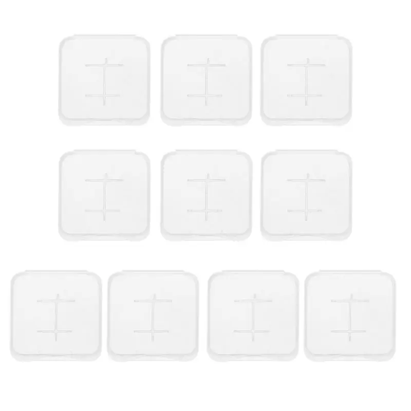 

Feamos 10pcs TF MiC SDHC Memory Card hard Plastic Box Case White New