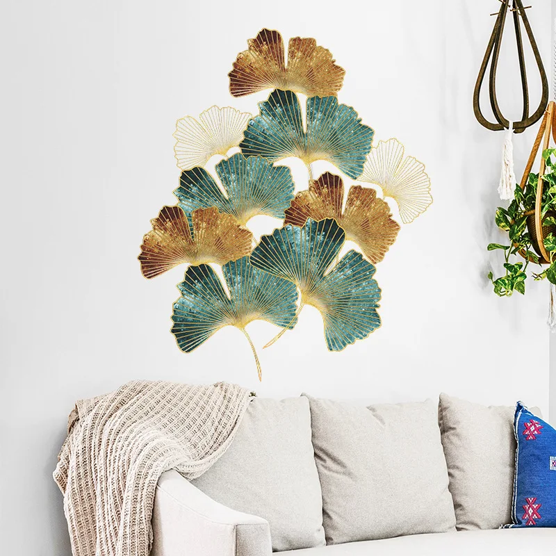

Retro Gingko 3D Wall Stickers Creative Home Decor for Bedroom Living Room Sofa Background Decoration DIY Vinyl Wallpaper Decals