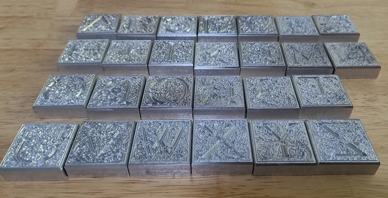 Винтажный Европейский причудливый шрифт полный набор из 26 букв формы ручной