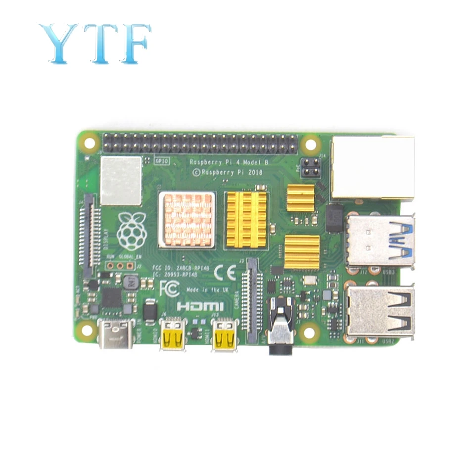 Новинка, Raspberry Pi 4 Модель B ram 1G 2G 4G 4 core 1,5 Ghz 4K Micro HDMI с радиатором