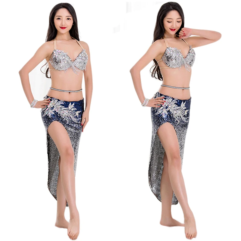 Женское платье с блестками и градиентом летний короткий топ бюстгальтер юбка