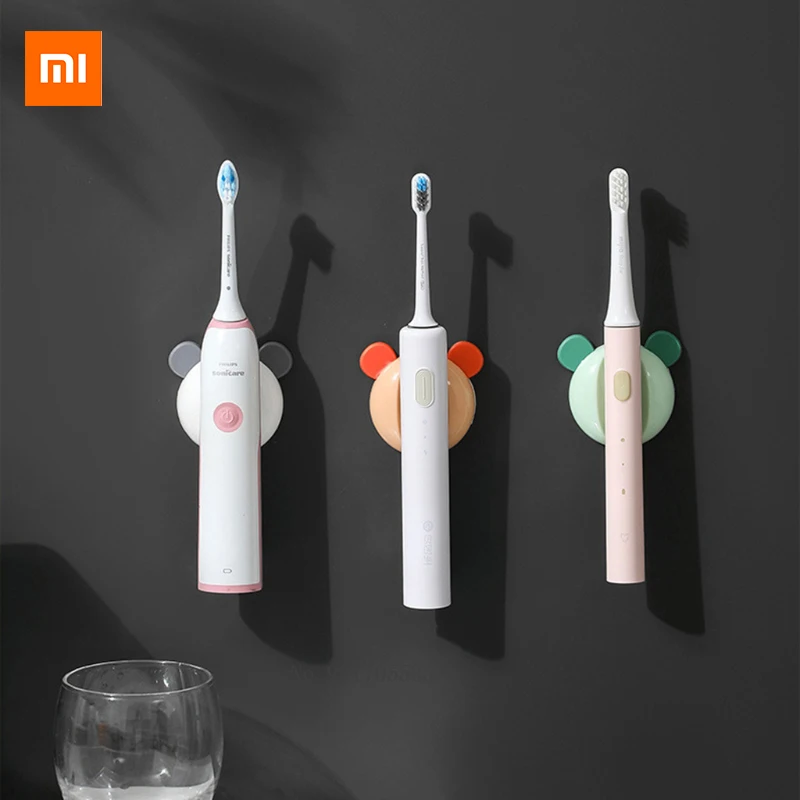 Xiaomi магнитный держатель для электрических зубных щеток, хранение настенное крепление для зубной щетки в ванной комнате, органайзер декора.