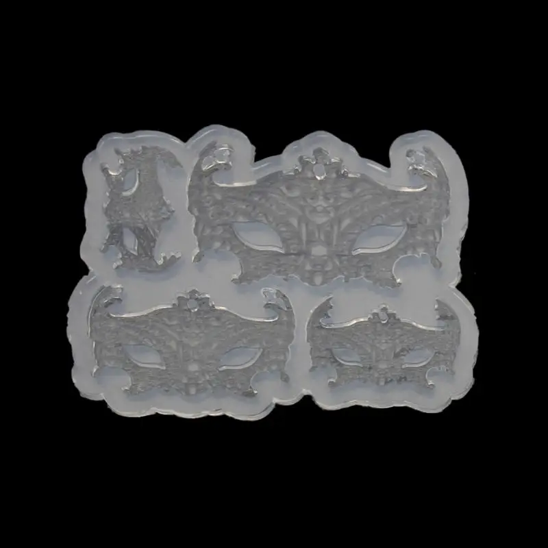 DIY Милая маска кролика облако подвеска силиконовая смола Форма Инструменты для