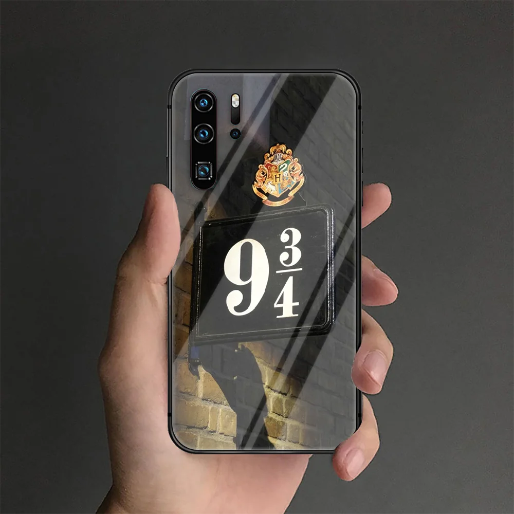 

Harries Potter Hogwart Phone Tempered Glass Case Cover For Huawei P Nova Mate 5T 20 30 40 Pro Lite Smart 2019 2021 Soft Luxury
