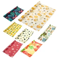 reusable beeswax food wrap cloth food grade package rolls fruit storage bag eco friendly food fresh keeping can be freely cut