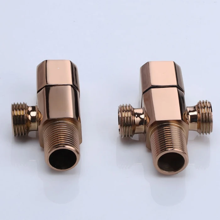

rose angle valve copper gold plated triangle valve general bathroom valve water stop valve toilet triangle AG99