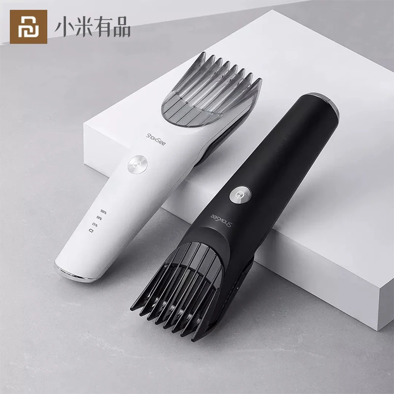

YouPin ShowSee Professional Electric Hair Clipper Rechargeable Hair Trimmer for Men Dry Wet Double Haircut With Comb Waterproof