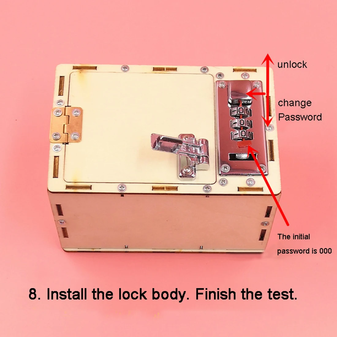 DIY Творческий механический кодовый рулевое управление Коробка монтажная