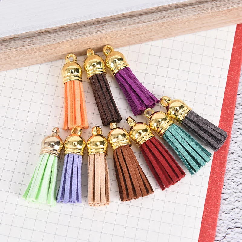 10 шт./лот кожаные сережки-кисточки для украшения ювелирных изделий своими руками