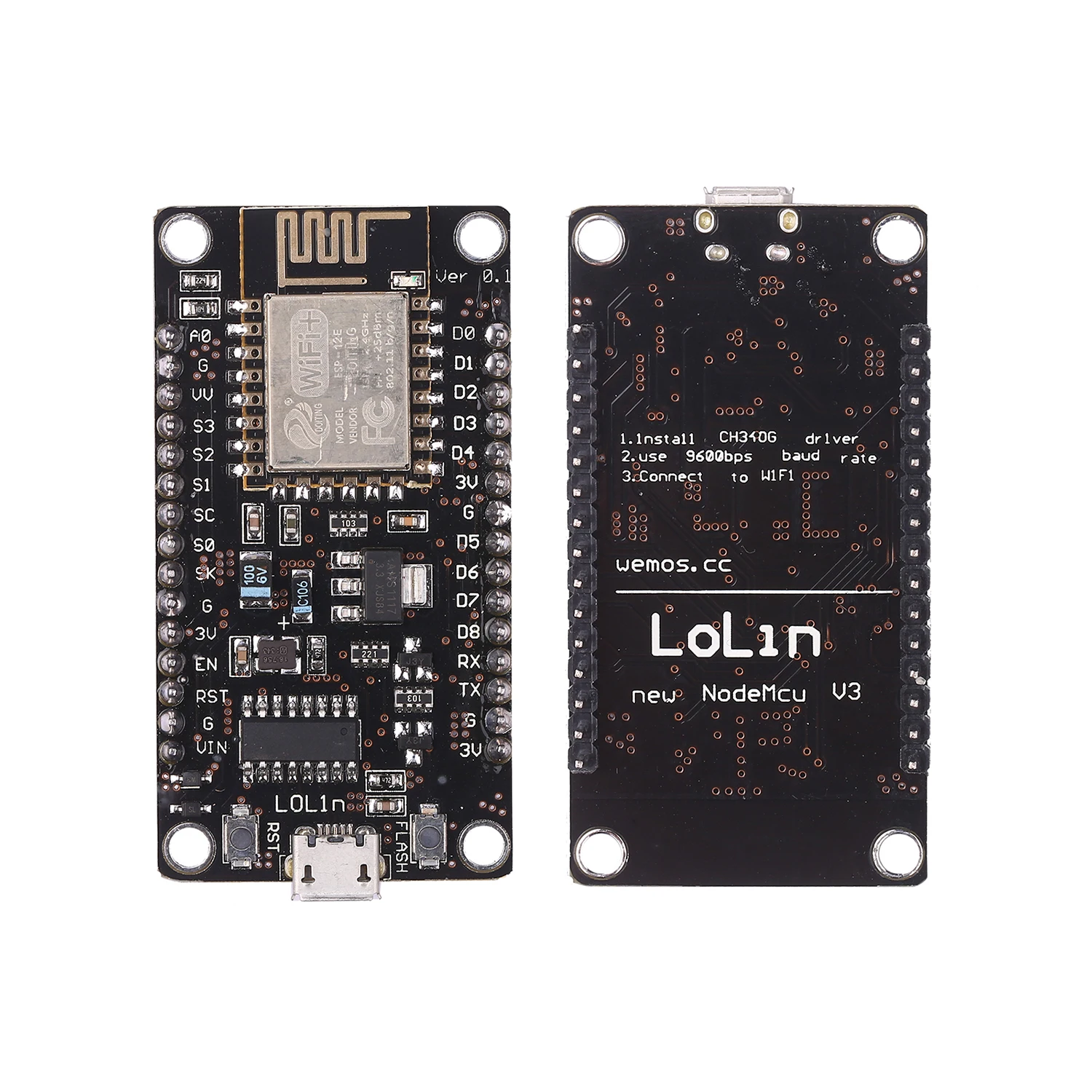 

ESP8266 Weather Station Kit with DHT11 Temperature Humidity/BMP180 Atmospheric Pressure/BH1750FVI Light for IDE Starter