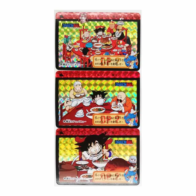 3 шт./компл. Dragon Ball Z Eat GT суперсайянские герои Боевая карта Ultra Goku игровая коллекция