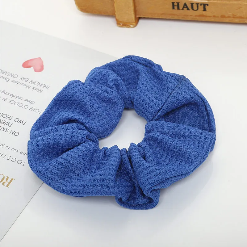 Blue Модная резинка для волос, держатель для конского хвоста, Женская веревка для волос, кольцо, 1 шт., резиновые ленты эластичные, золотисто-черная повязка на голову, вереск, аксессуары для волос - Цвет: Blue