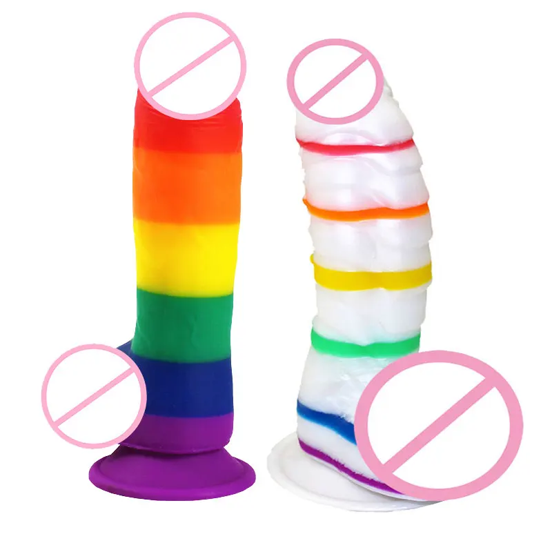 CPWD многоцветный фаллоимитатор реалистичный большой и толстый член