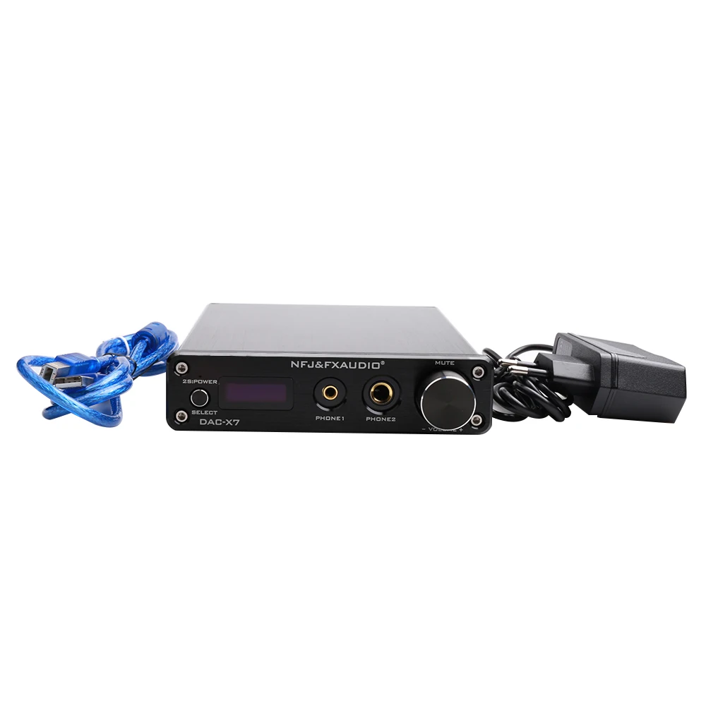 FX-AUDIO HiFi усилитель для наушников AK4490EQ USB DAC декодер TPA6120