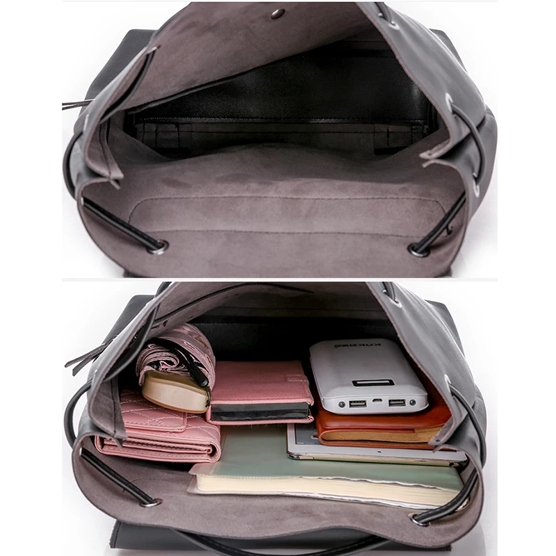 Модные рюкзаки из искусственной кожи модные женские дорожные сумки на шнурке