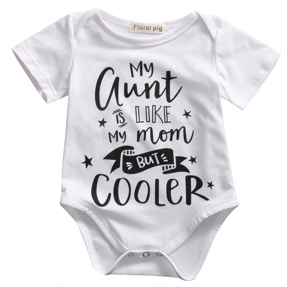 

NEW Newborn Baby infant Toddler Boy Girl Clothes letter short sleeve Jumpsuit Clothes Outfits