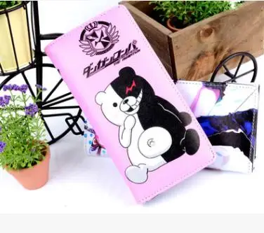 Кошелек для косплея Danganronpa Dangan Ronpa Monokuma кошелек из искусственной кожи с застежкой