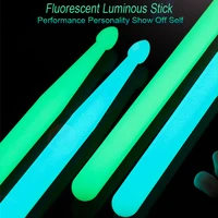 luminous drum sticks 5a nylon drumsticks colorful glow in the dark night stage performance stick percussion accessories parts