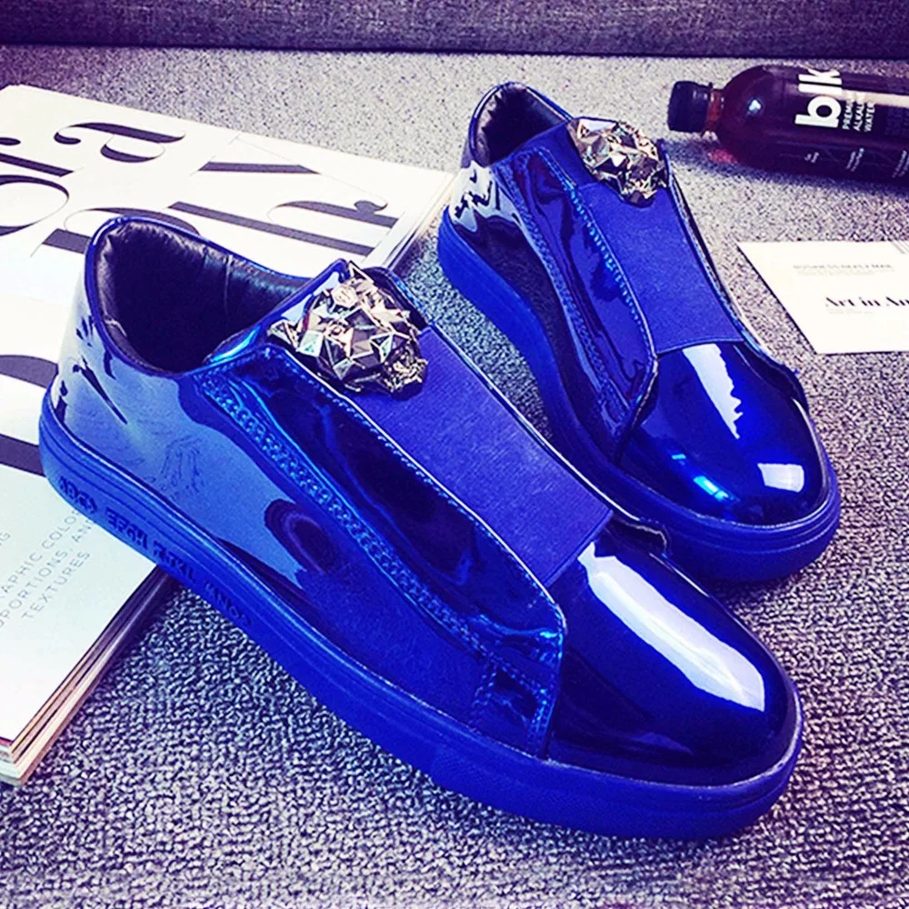 Вечерние мужские кроссовки с тигром Новинка Обувь для ночного клуба Молодежная