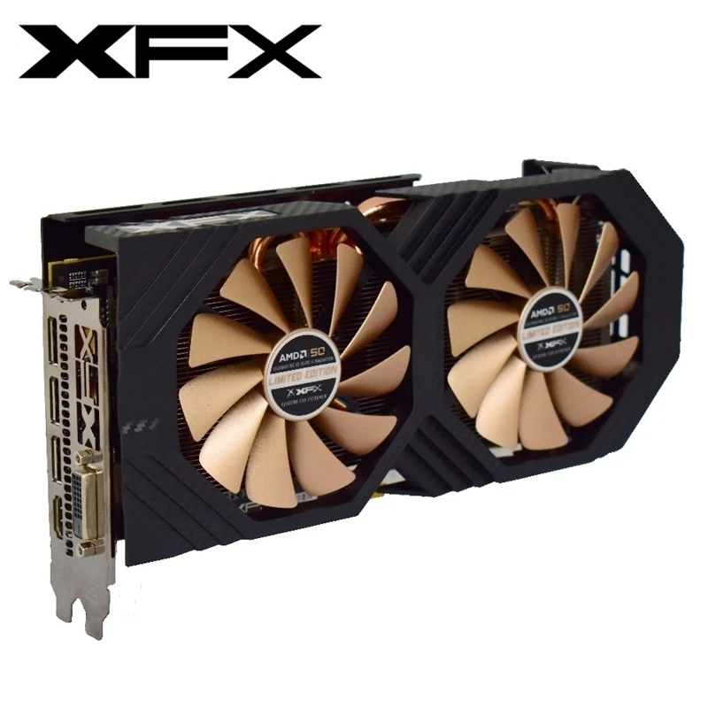 Видеокарта XFX RX590 RX580 RX570 RX560 RX550 8 ГБ графическая карта для майнинга GPU RX 580 570 R9 370 380 AMD