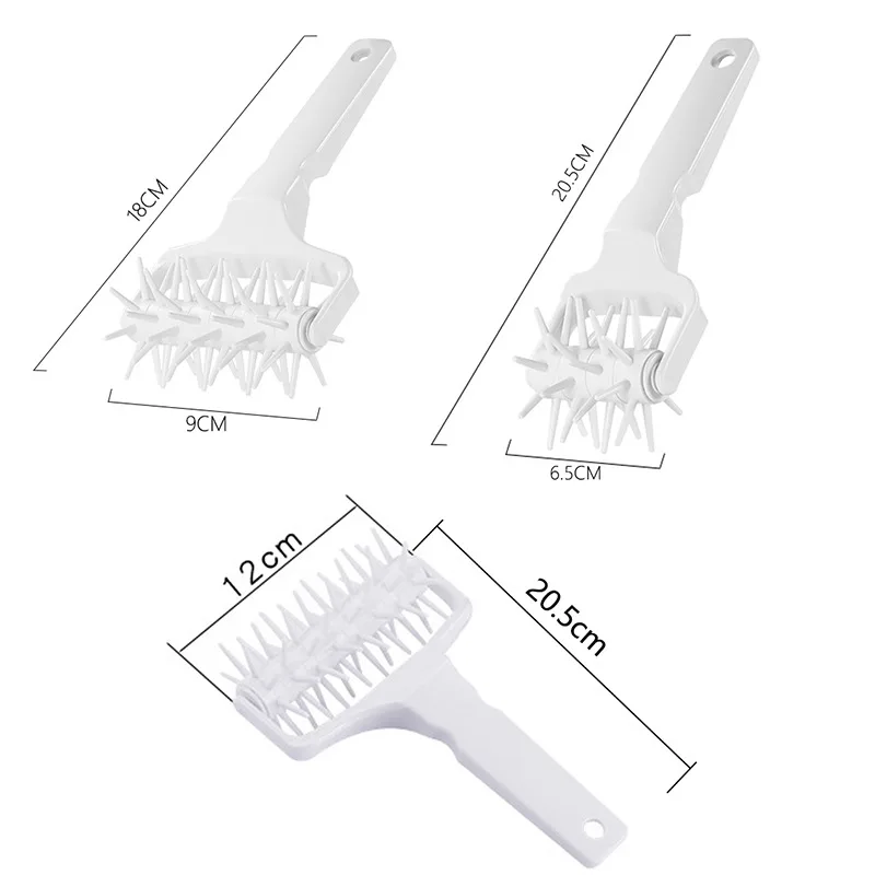 

1 PC Plastic Pizza Cutters Wheels Tools Pastry Dough Roller Baking Pie Docker Kitchen Accessories For Christmas Birthday Party